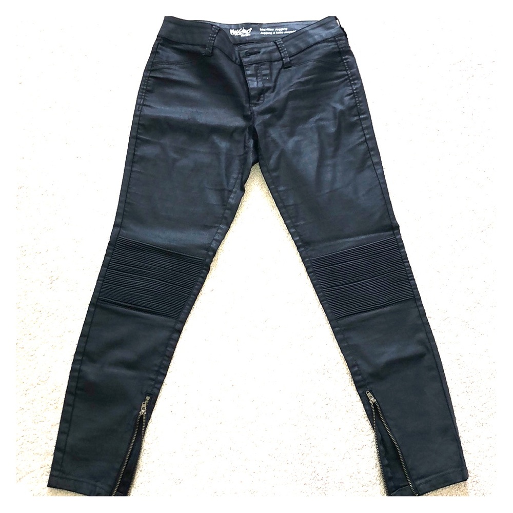 Moto, Wax-coated Jeggings